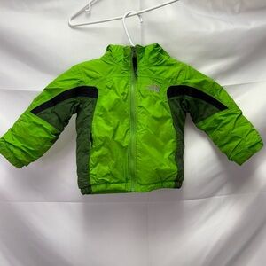 The North Face Out Of Bounds Boys 2T Green Insulated Winter Jacket Coat Toddler
